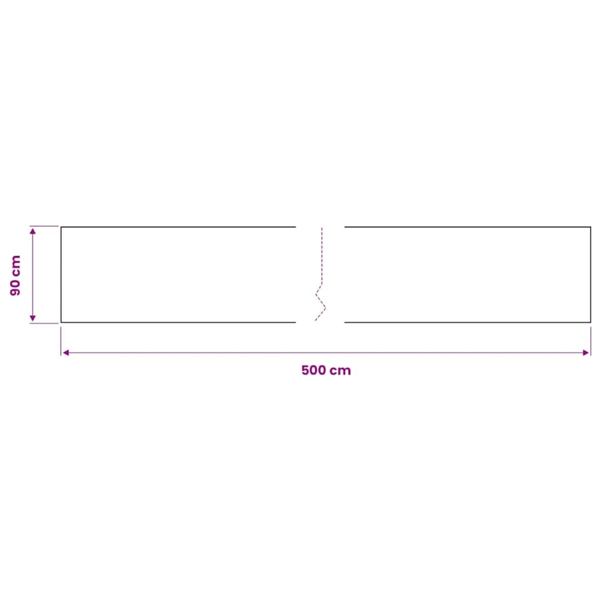 vidaXL Μεμβράνη Αυτοκόλλητη για Έπιπλα Λευκή 500 x 90 εκ. από PVC