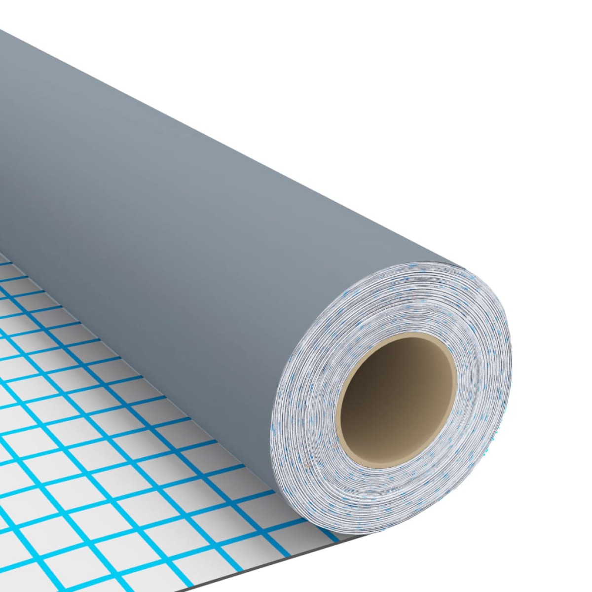 vidaXL Μεμβράνη Αυτοκόλλητη για Έπιπλα Γκρι 500 x 90 εκ. από PVC