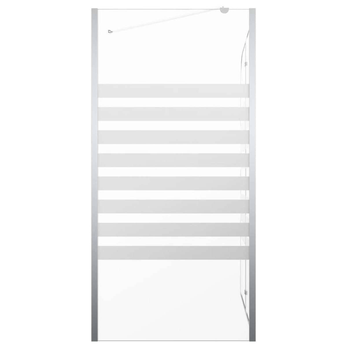 vidaXL Καμπίνα Μπανιέρας 120x68x130 εκ. Ψημένο Γυαλί Ριγέ
