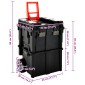vidaXL Εργαλειοθήκη Τροχήλατη με Χερούλι 46 x 36 x 41 εκ.