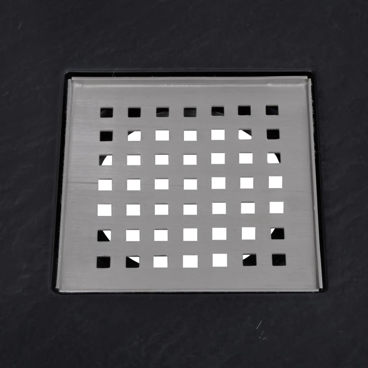 vidaXL Βάση Ντουζιέρας Μαύρη 90 x 90 εκ. από SMC