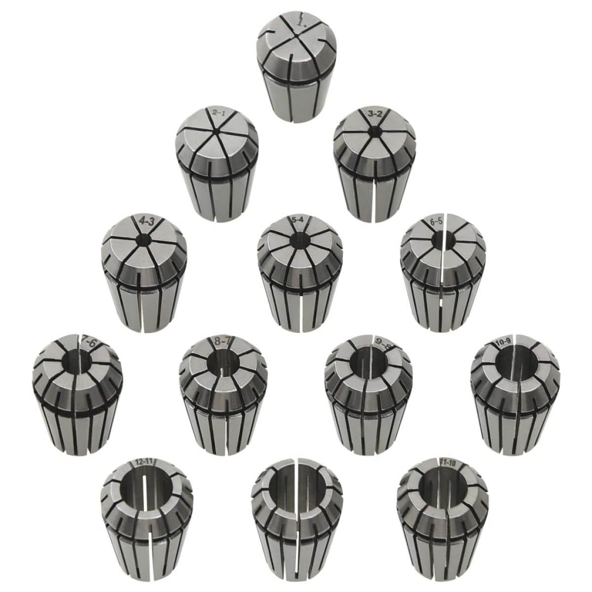vidaXL Τσιμπίδια Collet Φρέζας Σετ 13 τεμ. ER20