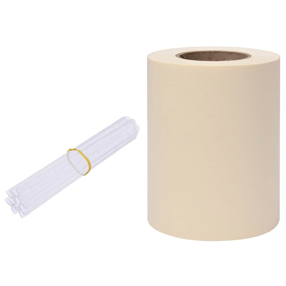 vidaXL Λωρίδα Απορρήτου PVC 70x0,19 μ. Κρεμ