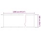vidaXL Τέντα Κάθετη Τερακότα 100 x 1200 εκ. από Ύφασμα Oxford
