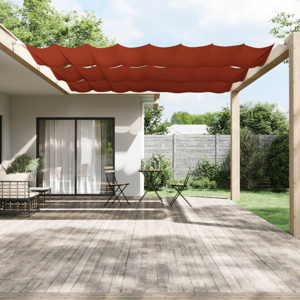 vidaXL Τέντα Κάθετη Τερακότα 140 x 360 εκ. από Ύφασμα Oxford