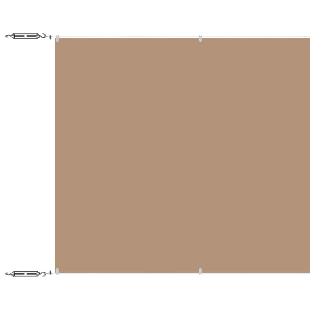 vidaXL Τέντα Κάθετη Taupe 60 x 1200 εκ. από Ύφασμα Oxford