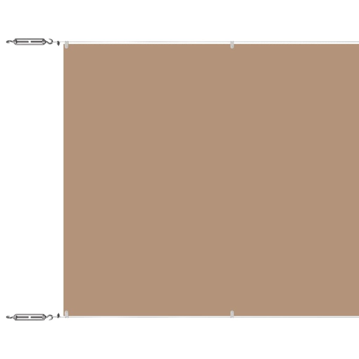 vidaXL Τέντα Κάθετη Taupe 60 x 1200 εκ. από Ύφασμα Oxford