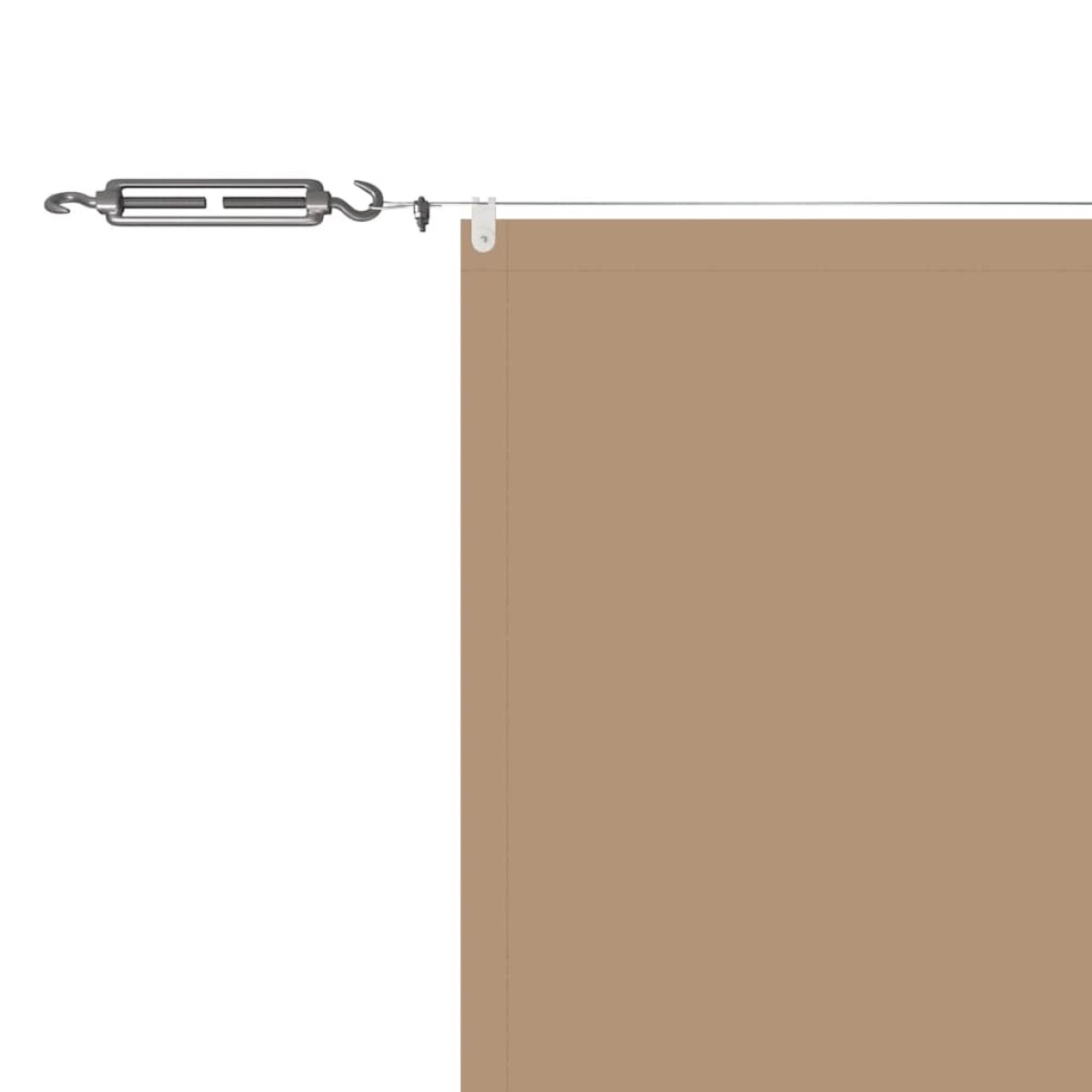 vidaXL Τέντα Κάθετη Taupe 60 x 1200 εκ. από Ύφασμα Oxford
