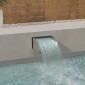 vidaXL Καταρράκτης 30 x 34 x 14 εκ. από Ανοξείδωτο Ατσάλι 304 με LED