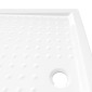 vidaXL Βάση Ντουζιέρας με Σχέδιο Τάπας Λευκή 80 x 100 x 4  εκ. από ABS
