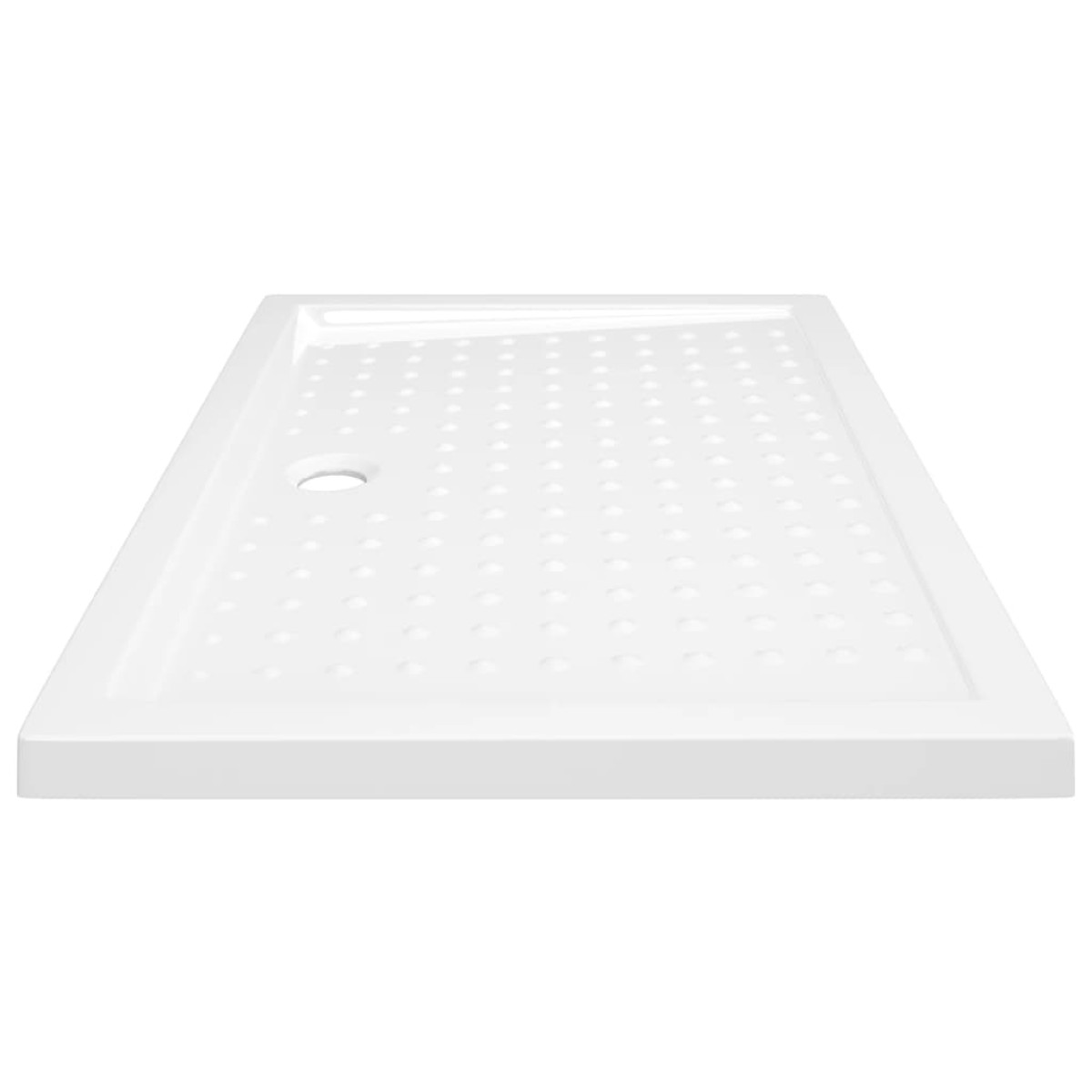 vidaXL Βάση Ντουζιέρας με Σχέδιο Τάπας Λευκή 70 x 100 x 4  εκ. από ABS
