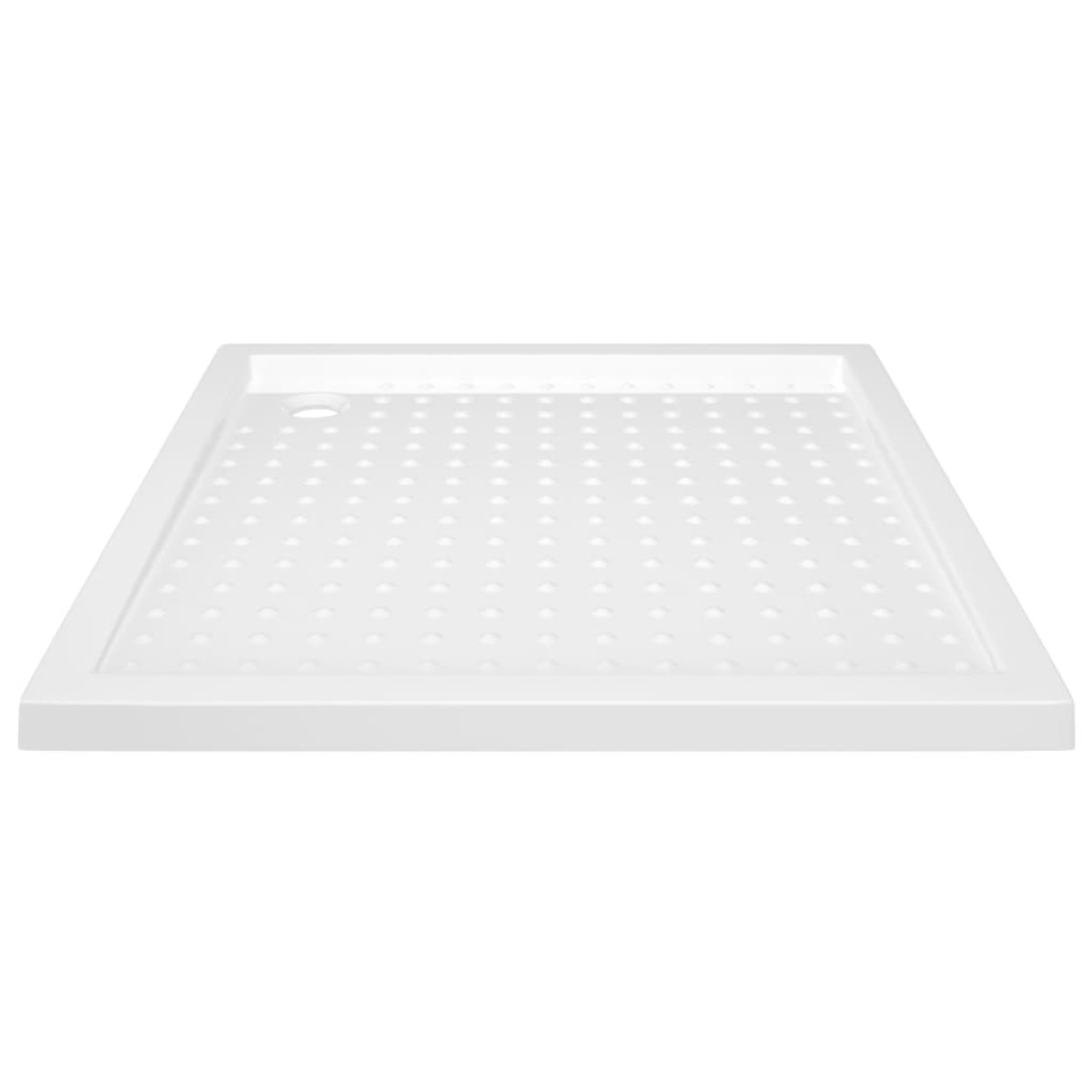 vidaXL Βάση Ντουζιέρας με Σχέδιο Τάπας Λευκή 80 x 80 x 4  εκ. από ABS