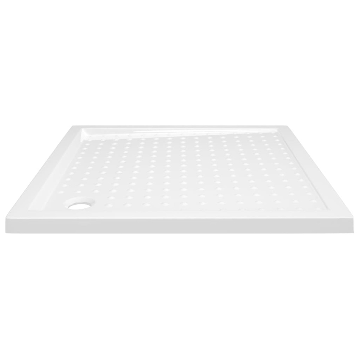 vidaXL Βάση Ντουζιέρας με Σχέδιο Τάπας Λευκή 80 x 80 x 4  εκ. από ABS
