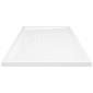vidaXL Βάση Ντουζιέρας με Σχέδιο Τάπας Λευκή 80 x 120 x 4  εκ. από ABS