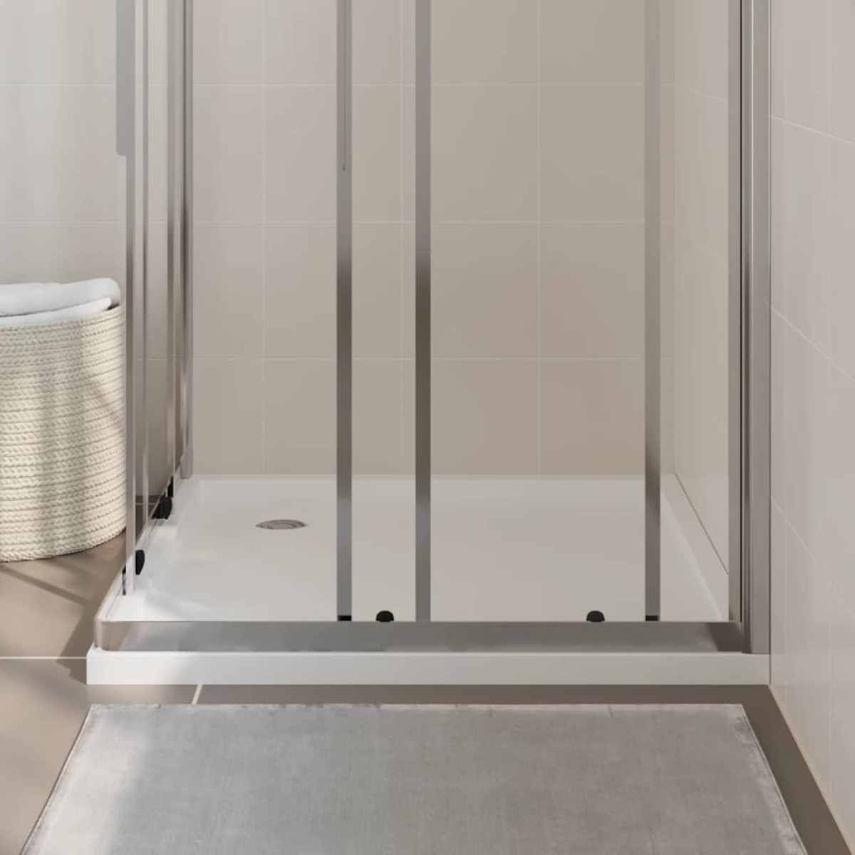 vidaXL Βάση Ντουζιέρας Τετράγωνη 90 x 90 εκ. από ABS