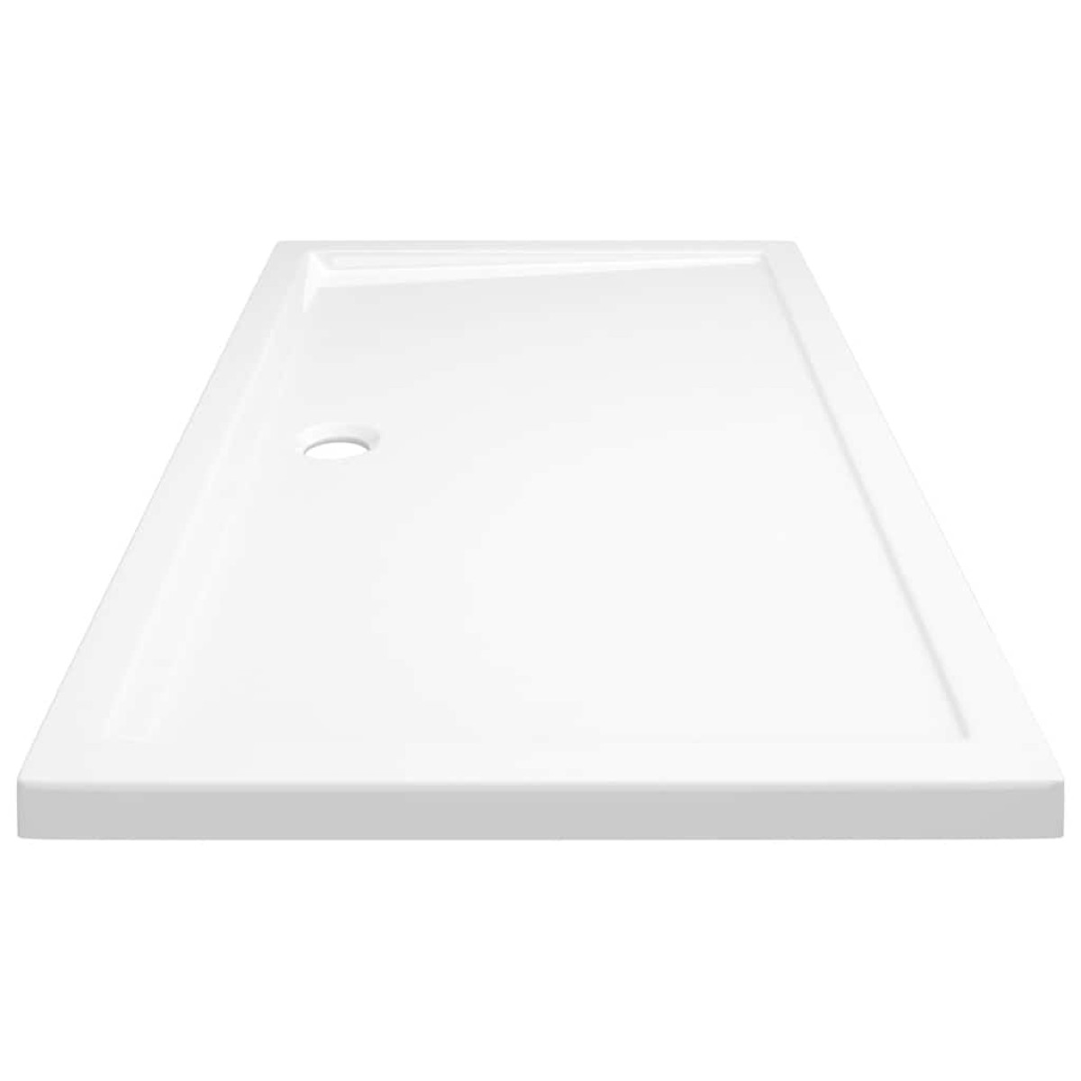 vidaXL Βάση Ντουζιέρας Ορθογώνια Λευκή 70 x 120 εκ. από ABS