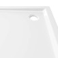 vidaXL Βάση Ντουζιέρας Τετράγωνη Λευκή 80 x 80 εκ. από ABS