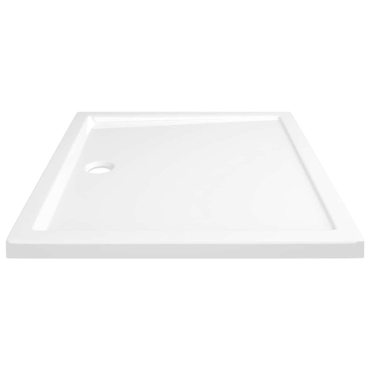 vidaXL Βάση Ντουζιέρας Ορθογώνια Λευκή 80 x 90 εκ. από ABS