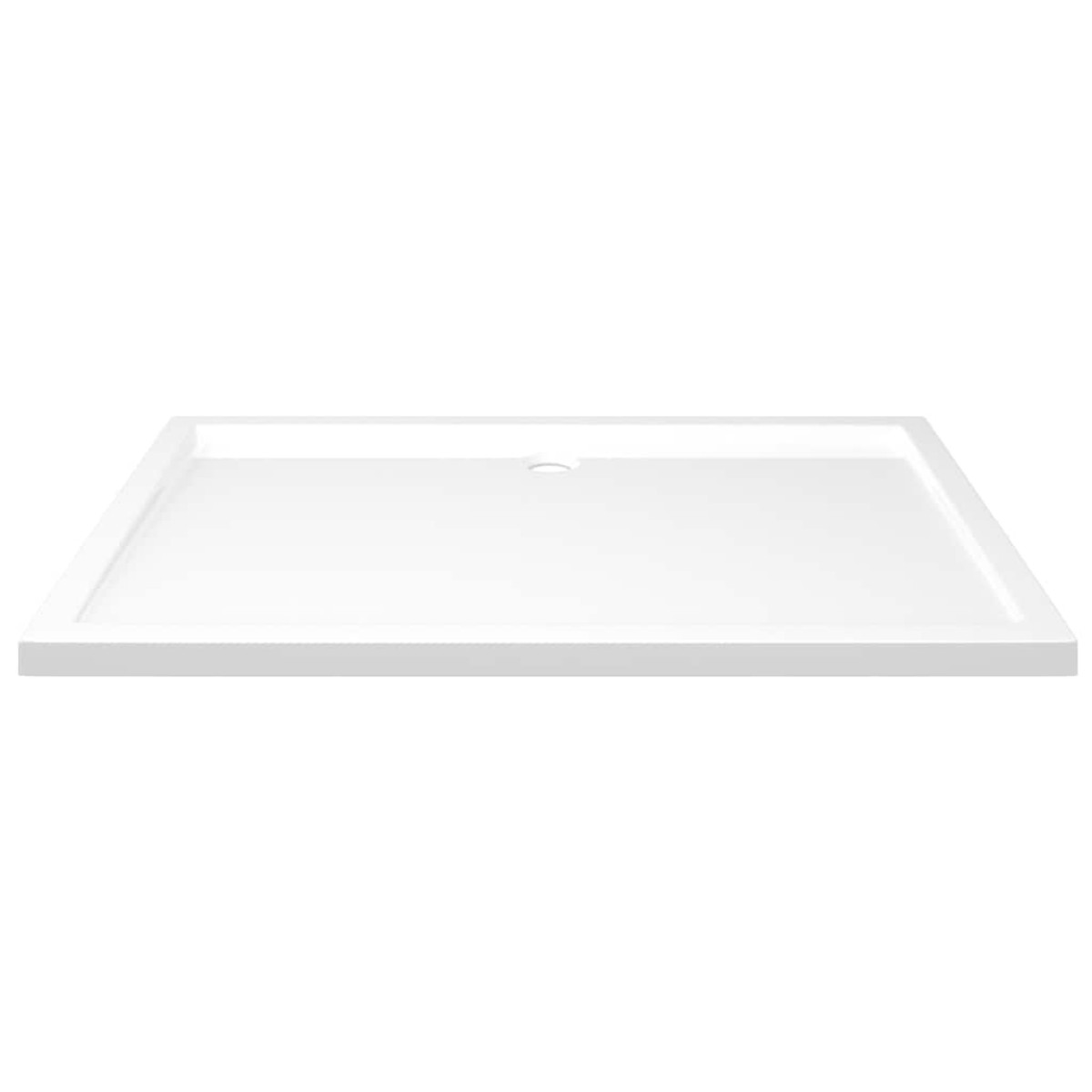vidaXL Βάση Ντουζιέρας Ορθογώνια Λευκή 80 x 120 εκ. από ABS