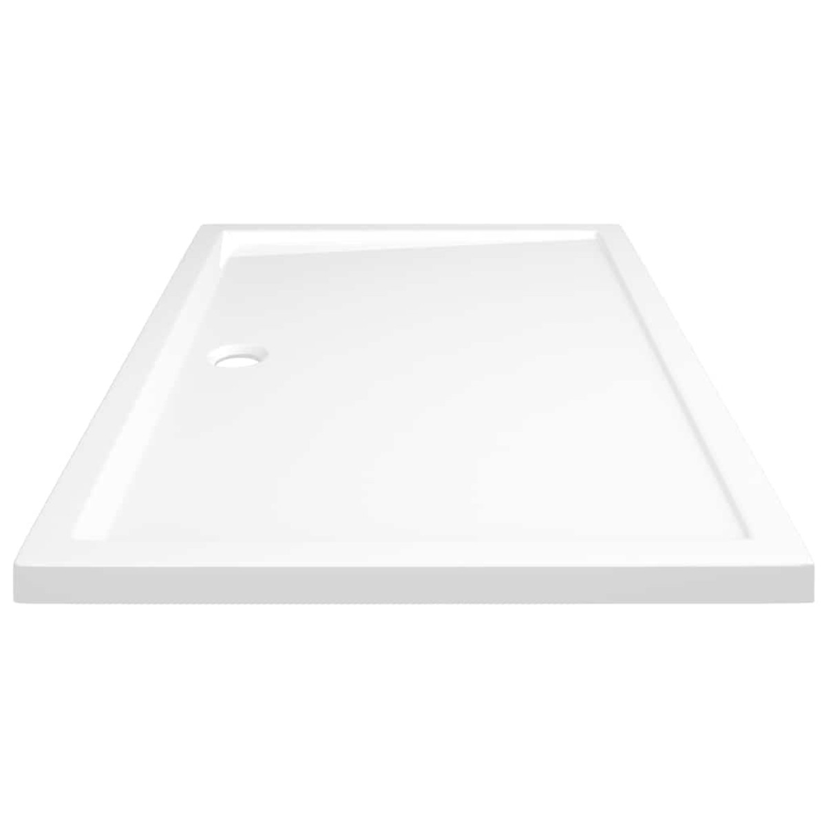 vidaXL Βάση Ντουζιέρας Ορθογώνια Λευκή 80 x 120 εκ. από ABS