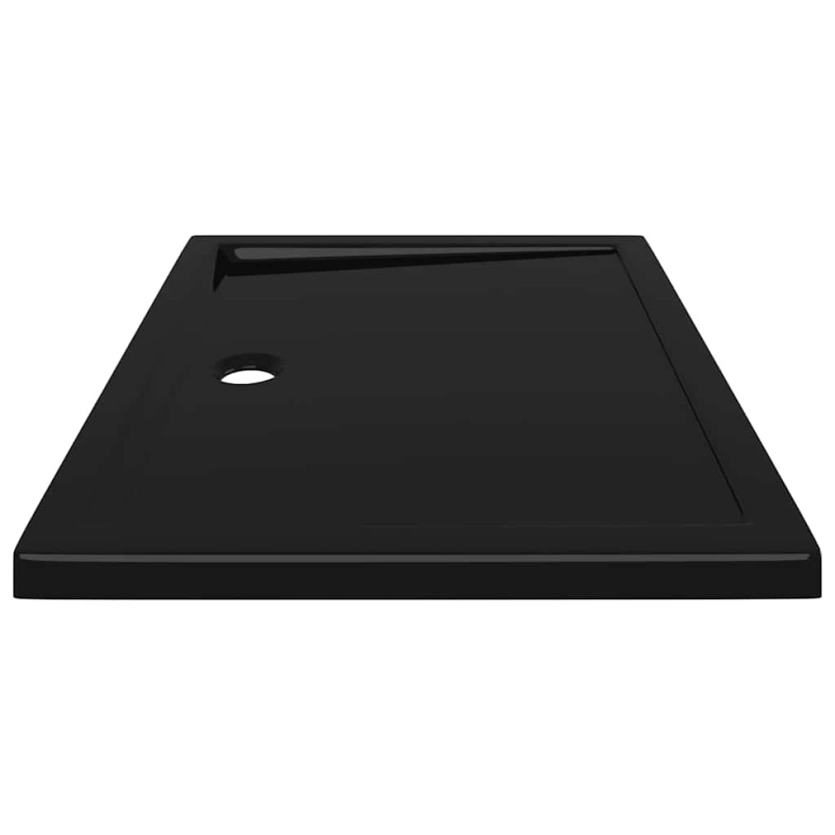 vidaXL Βάση Ντουζιέρας Ορθογώνια Μαύρη 70 x 90 εκ. από ABS