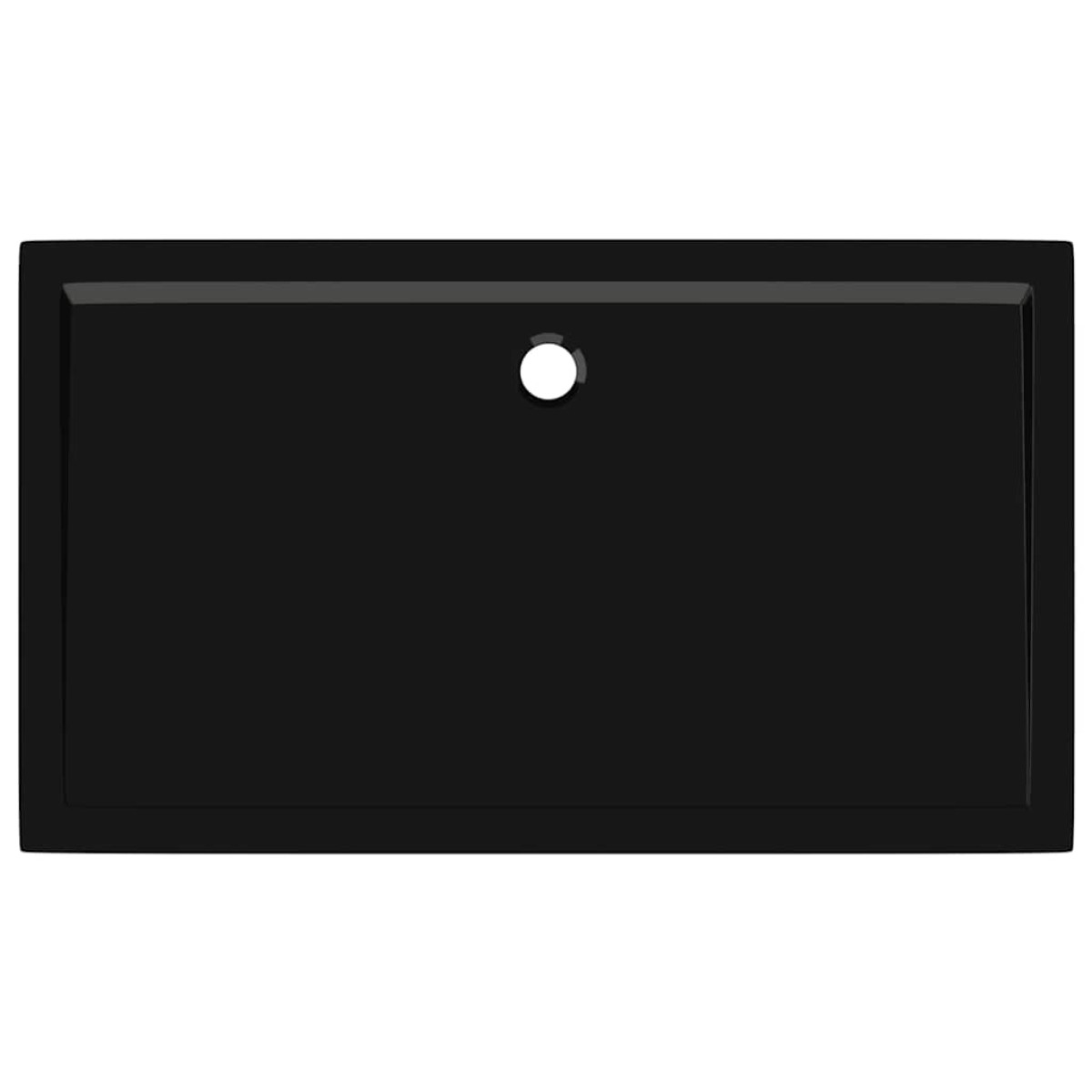 vidaXL Βάση Ντουζιέρας Ορθογώνια Μαύρη 70 x 120 εκ. από ABS
