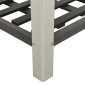 vidaXL Ζαρντινιέρα Υπερυψωμένη με Ράφι Γκρι 50 x 50 x 90 εκ. από WPC