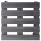 vidaXL Βάσεις για Γλάστρες με Ρόδες 2 τεμ. Γκρι 30x30x7,5 εκ. από WPC