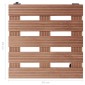 vidaXL Βάσεις για Γλάστρες με Ρόδες 2 τεμ. Καφέ 30x30x7,5 εκ. από WPC