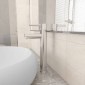 vidaXL Μπαταρία Μπάνιου Αναμεικτική Ασημί 12 x 30 εκ.