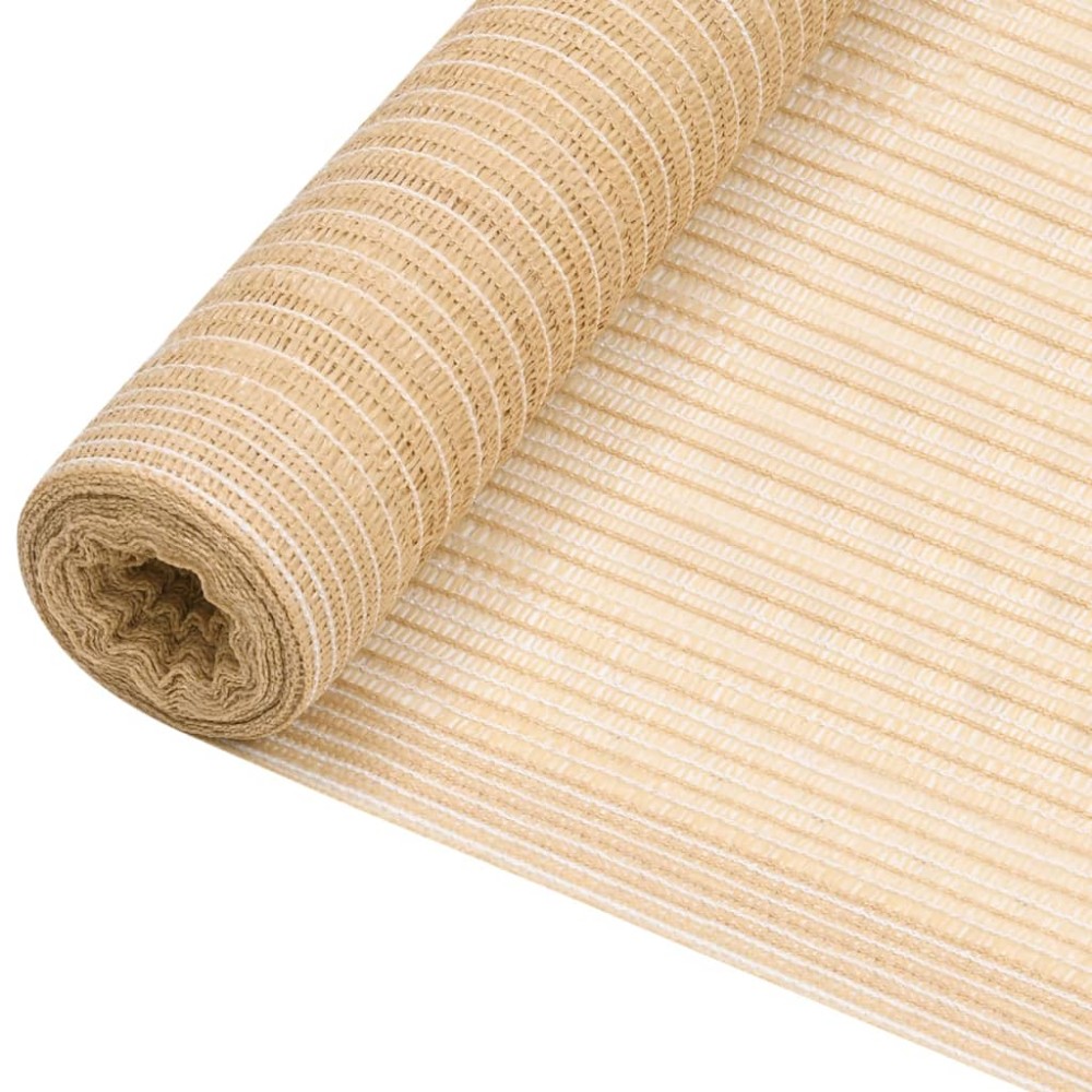 vidaXL Δίχτυ Σκίασης Μπεζ 2 x 50 μ. από HDPE 150 γρ./μ²