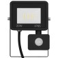 vidaXL Προβολέας LED με Αισθητήρα Θερμό Λευκό 20 W