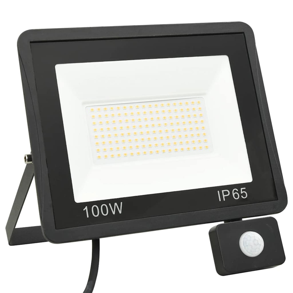 vidaXL Προβολέας LED με Αισθητήρα Θερμό Λευκό 100 W
