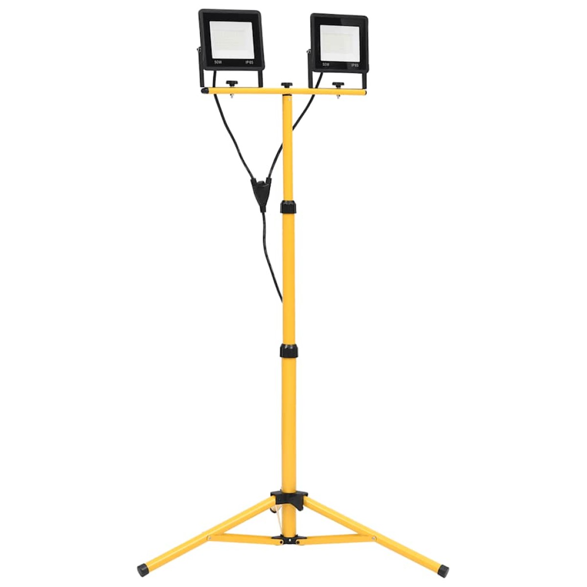 vidaXL Προβολέας LED με Τρίποδο Ψυχρό Λευκό 2 x 50 W