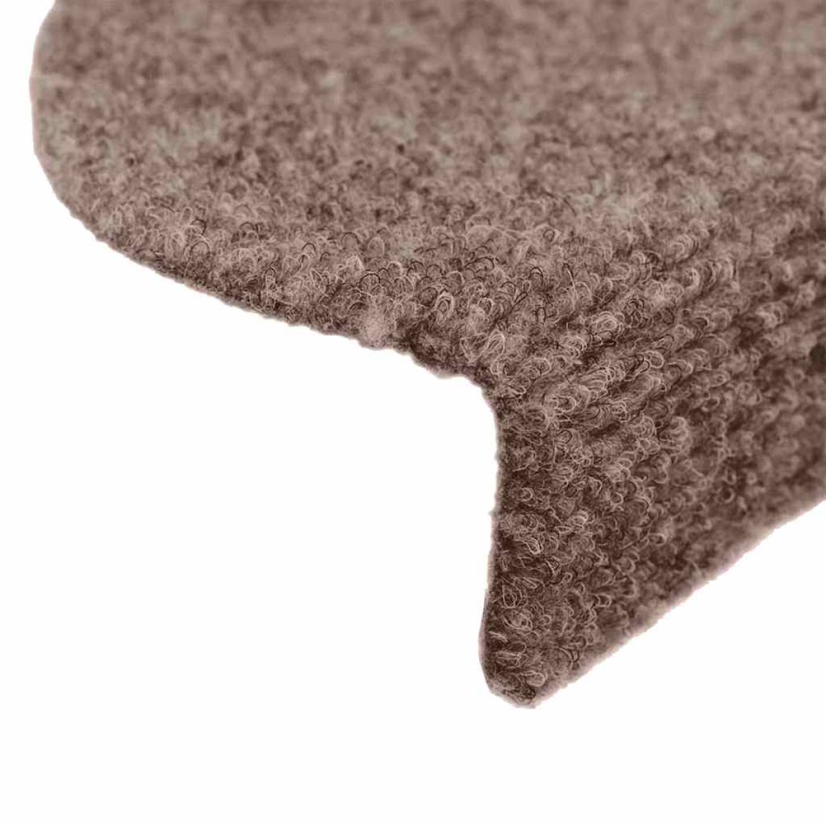 vidaXL Πατάκια Σκάλας Αυτοκόλλητα 5 τεμ Καφέ 65x21x4 εκ. Βελονιασμένα