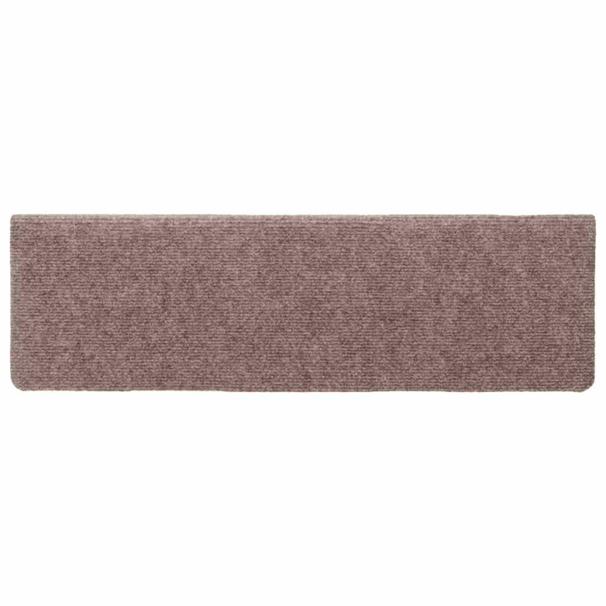 vidaXL Πατάκια Σκάλας 10 τεμ. Καφέ 65x21x4 εκ. Βελονιασμένα