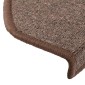 vidaXL Πατάκια Σκάλας 10 τεμ. Coffee Brown 65x24x4 εκ.