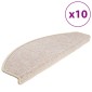 vidaXL Πατάκια Σκάλας 10 τεμ. Taupe 65x24x4 εκ.