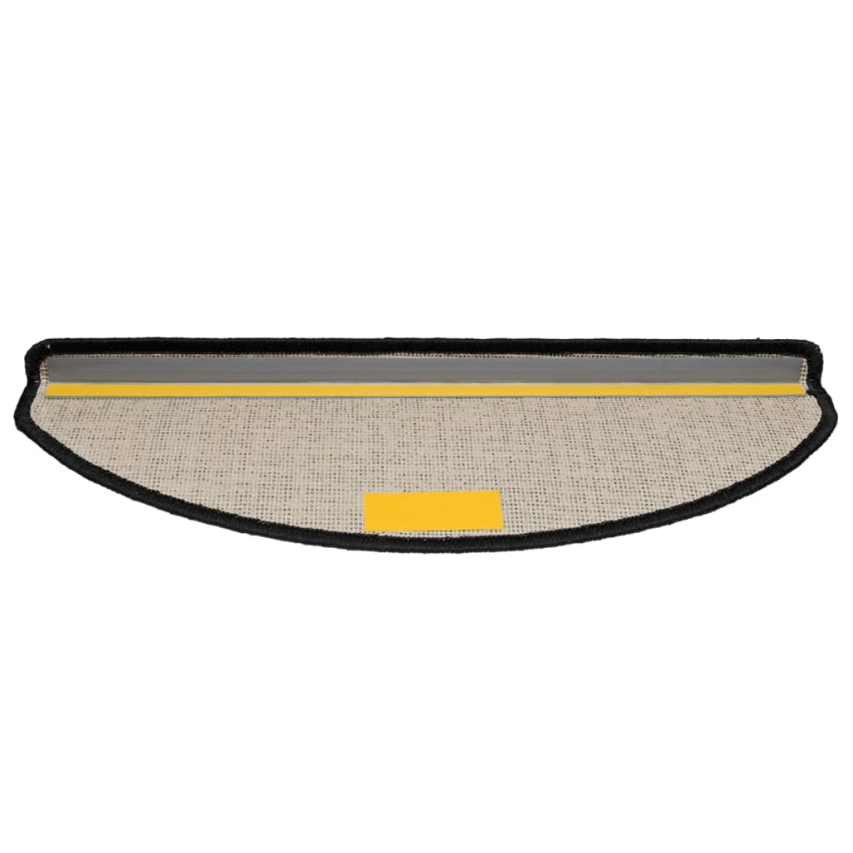vidaXL Πατάκια Σκάλας 10 τεμ. Μαύρα 65 x 21 x 4 εκ.