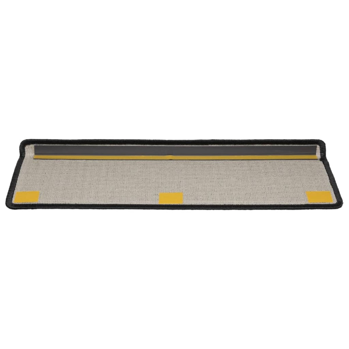 vidaXL Πατάκια Σκάλας 10 τεμ. Μαύρα 65 x 21 x 4 εκ.