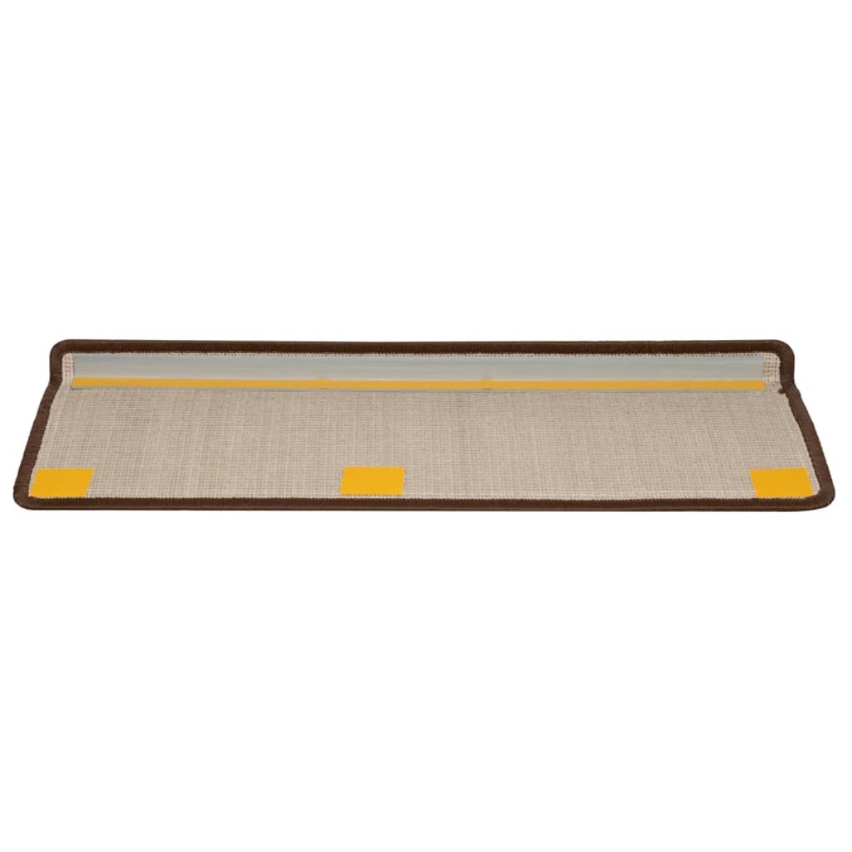 vidaXL Πατάκια Σκάλας 10 τεμ. Καφέ 65x21x4 εκ.