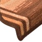 vidaXL Πατάκια Σκάλας Αυτοκόλλητα 5 τεμ. Καφέ 65x21x4 εκ.