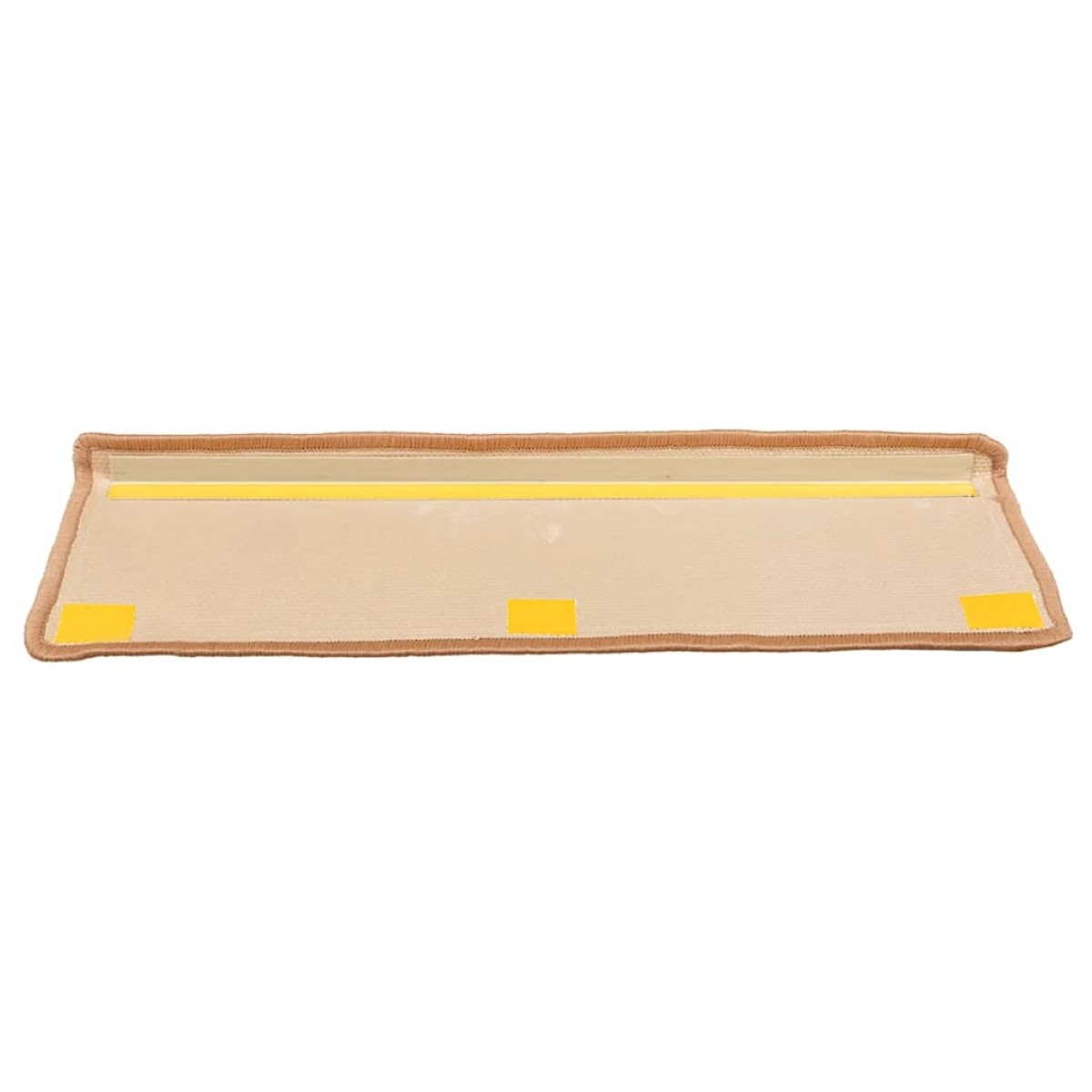vidaXL Πατάκια Σκάλας Αυτοκόλλητα 5 τεμ. Μπεζ 65x21x4 εκ.