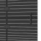 vidaXL Καμπίνα Μπανιέρας Πτυσσόμενη Μαύρη 120 x 140 εκ. από ESG