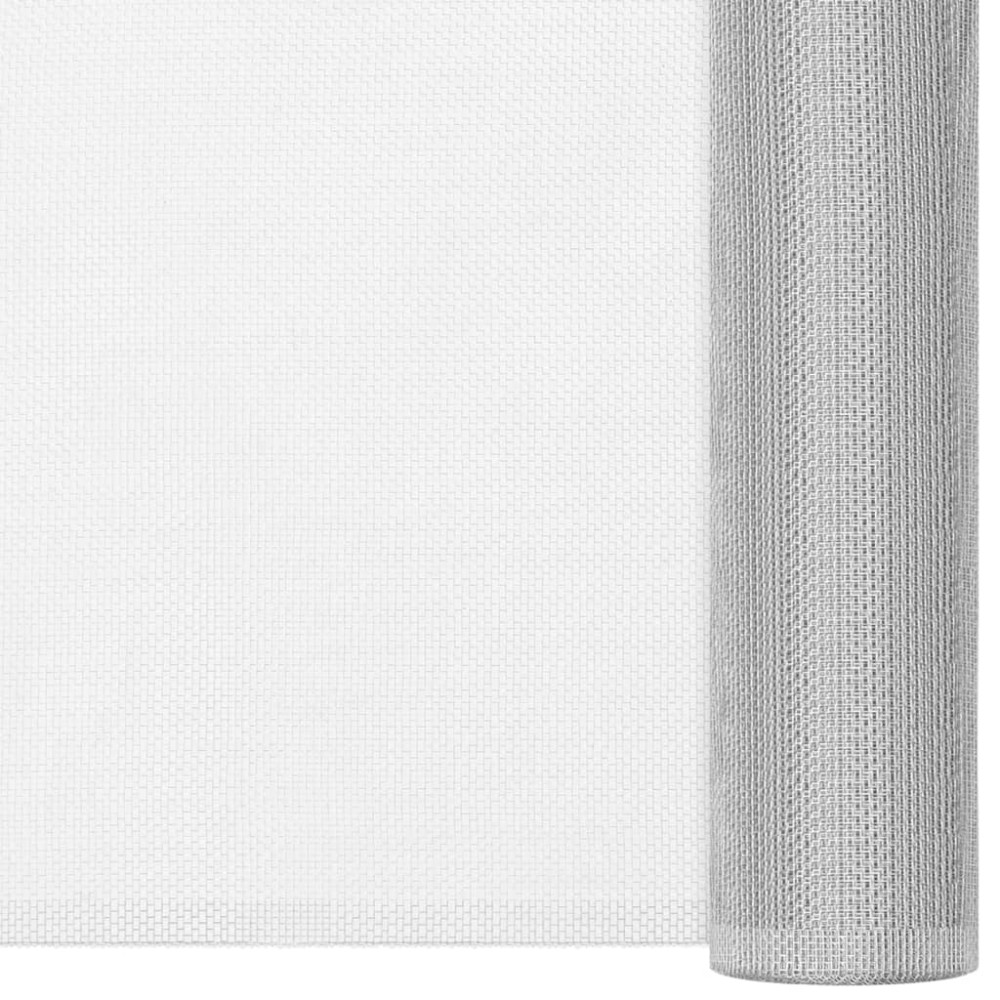 vidaXL Πλέγμα / Σήτα Ασημί 112 x 2000 εκ. Αλουμινίου