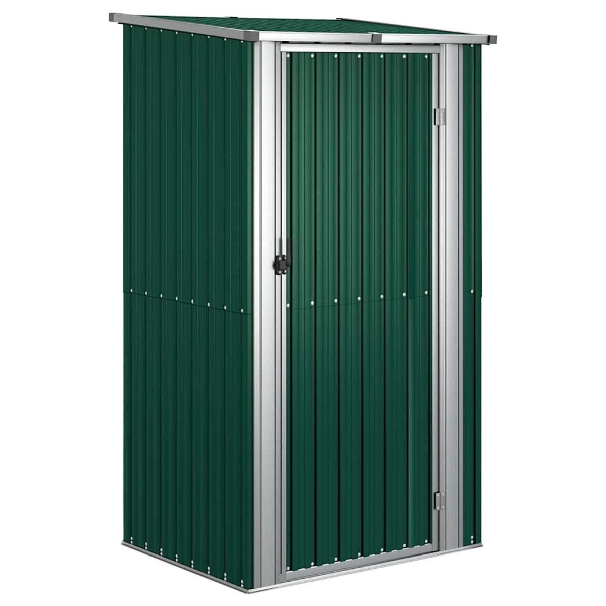 vidaXL Αποθήκη Κήπου Πράσινη 118,5x97x209,5 εκ. Γαλβανισμένο Ατσάλι