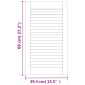 vidaXL Πορτάκια με Περσίδες 4 Τεμ. 69x39,4 εκ. από Μασίφ Ξύλο Πεύκου