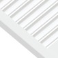 vidaXL Πορτάκια με Περσίδες 4 Τεμ. Λευκά 39,5x59,4εκ Μασίφ Ξύλο Πεύκου