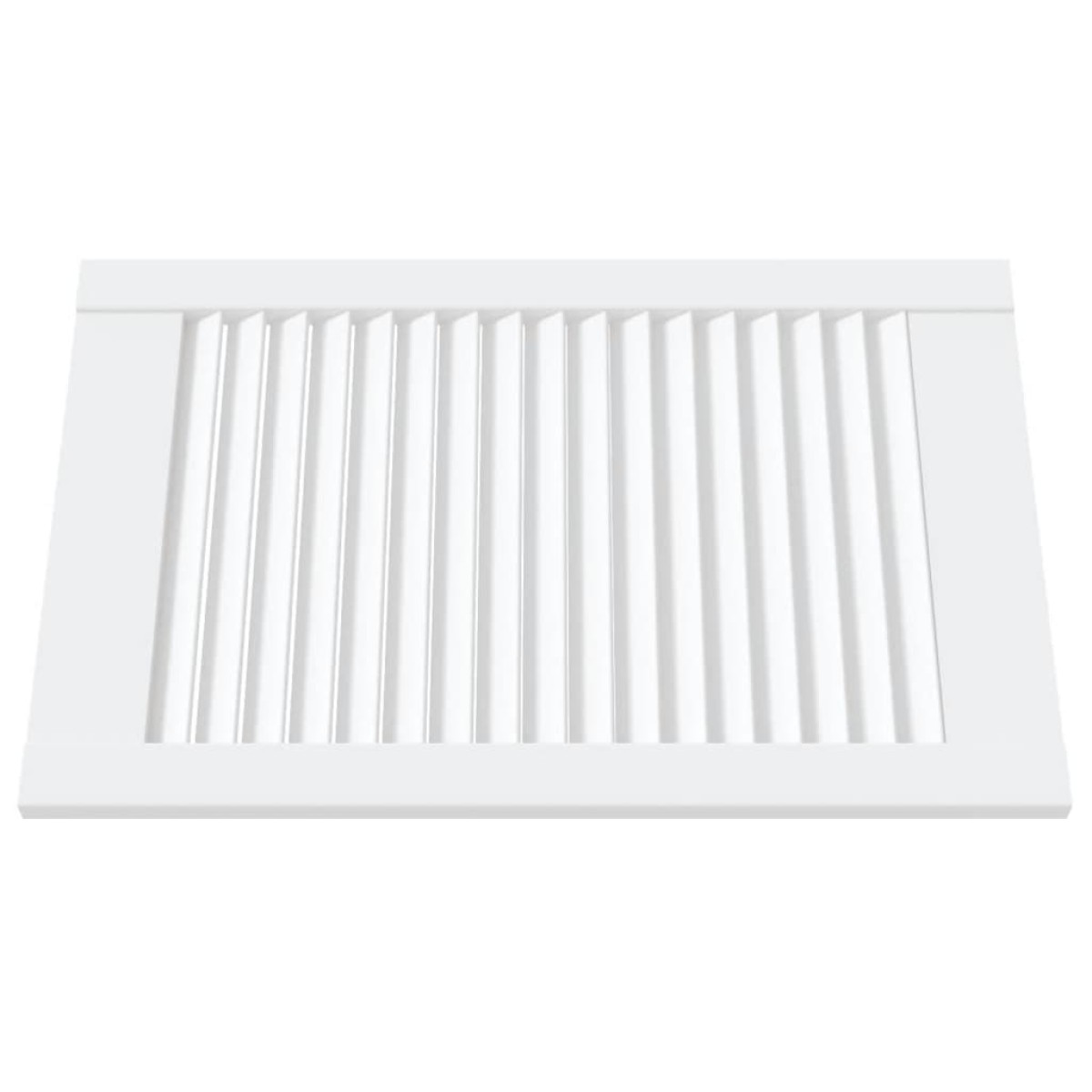vidaXL Πορτάκια με Περσίδες 2 Τεμ. Λευκά 61,5x39,4εκ Μασίφ Ξύλο Πεύκου