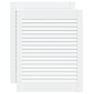vidaXL Πορτάκια με Περσίδες 2 Τεμ. Λευκά 61,5x49,4εκ Μασίφ Ξύλο Πεύκου